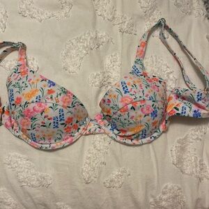 Kulani Kinis floral print bikini top and bottom both size small